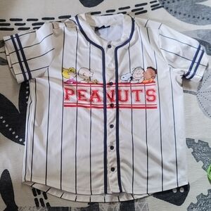 "Peanuts" Charlie Brown and the Gang Baseball Jersey